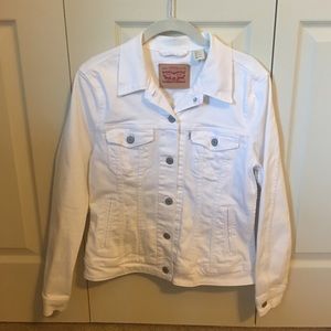 Levi White Denim Jacket
